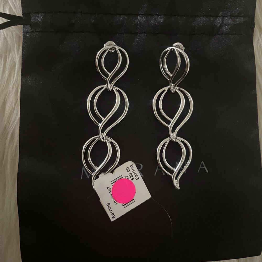 White Gold Plated Earrings